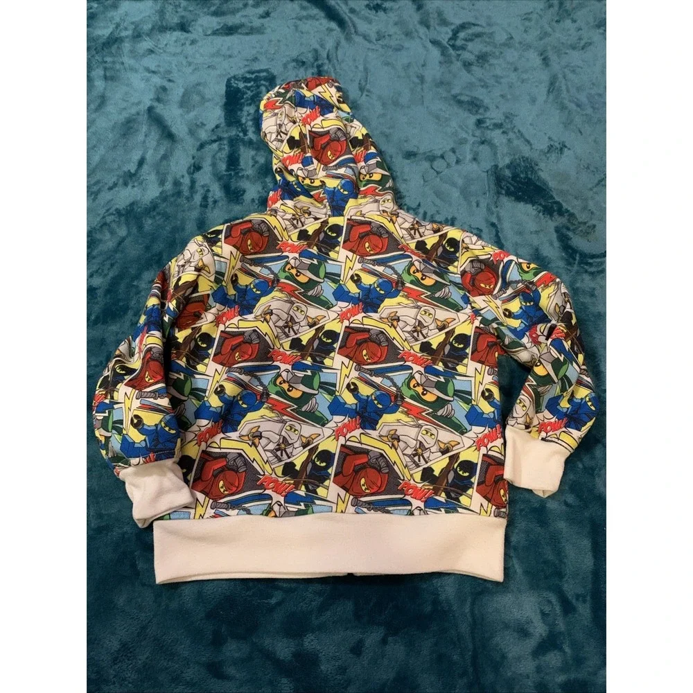 Lego Ninjago Full‎ Zip Hooded Sweatshirt Size 4 Boys
